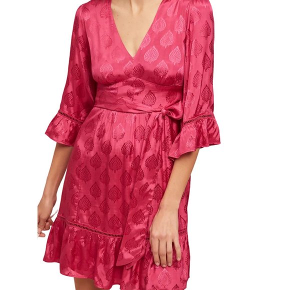 Maeve Dresses & Skirts - Maeve for Anthropologie Christine belted pink dress sz 2
